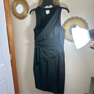 Reiss Black Asymmetrical Dress